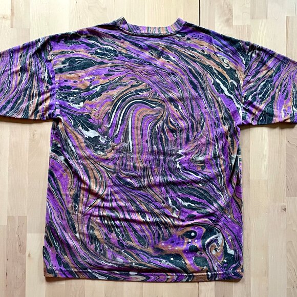 Teddy Fresh x Myfawnwy Collaboration Unisex Tie-Dye Mushroom T-Shirt size XXS - Picture 4 of 6